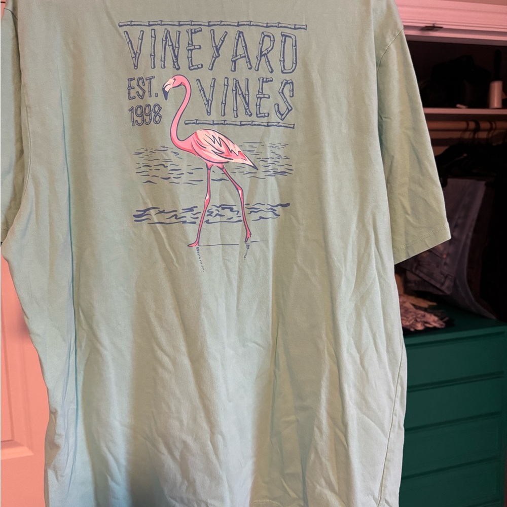 Vineyard Vines Teal Flamingo T-Shirt